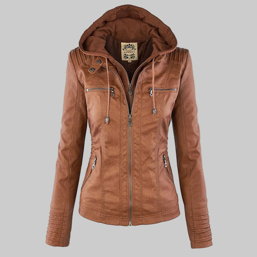 The Soho Hooded Biker Jacket