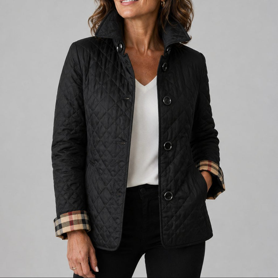 The Courtenay Quilted Jacket in Black