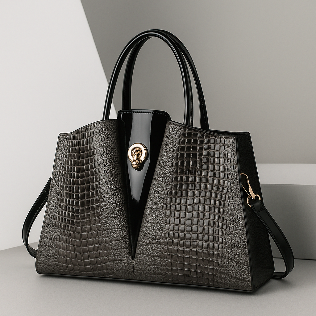 The Kensington Croc-Effect Tote