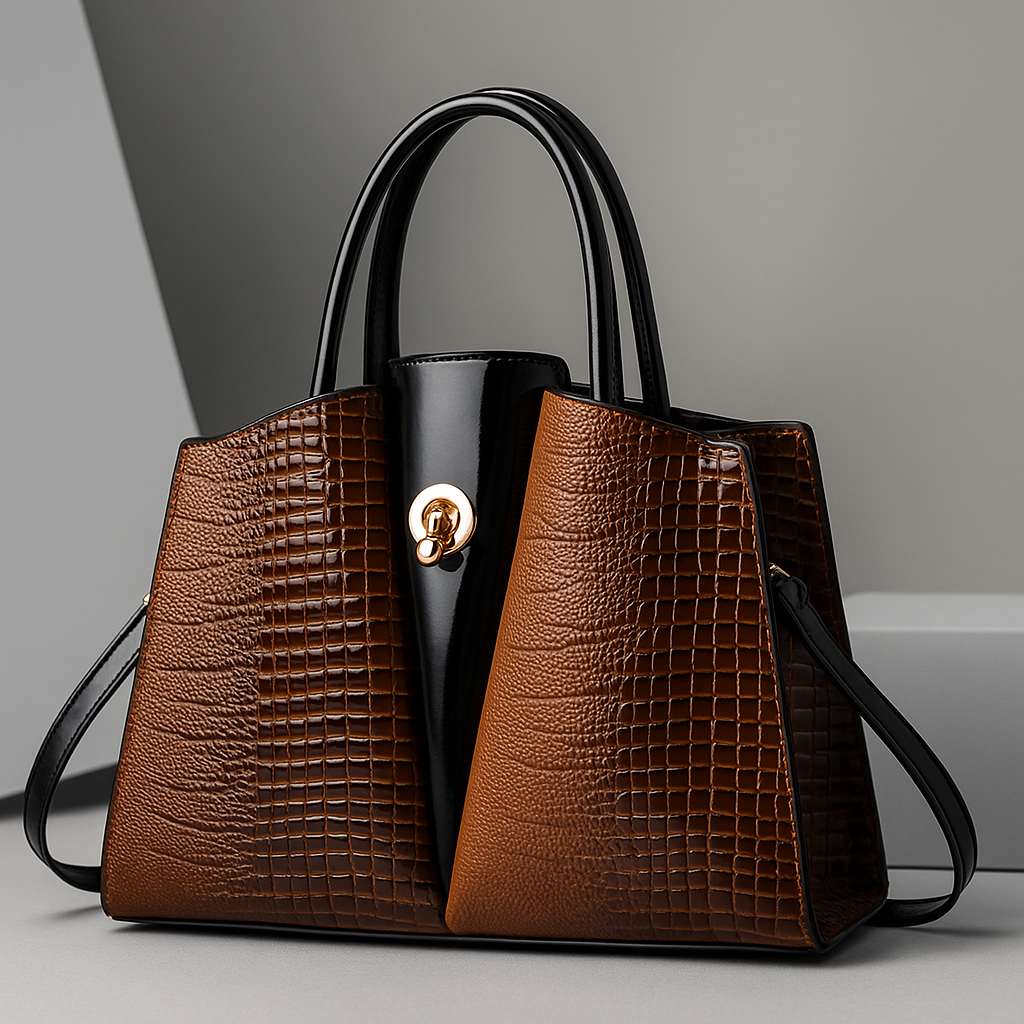 The Kensington Croc-Effect Tote