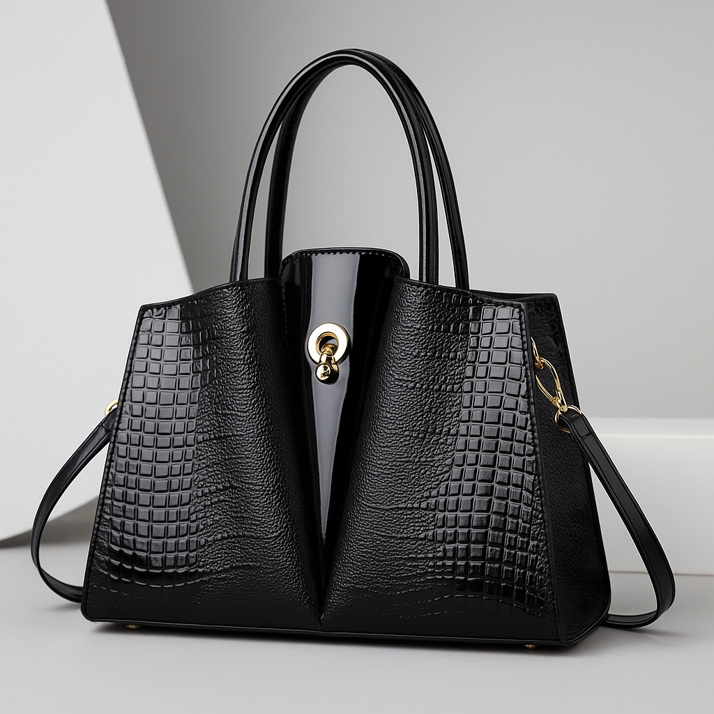 The Kensington Croc-Effect Tote