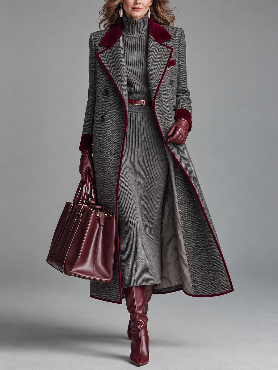 The Bloomsbury Herringbone Coat